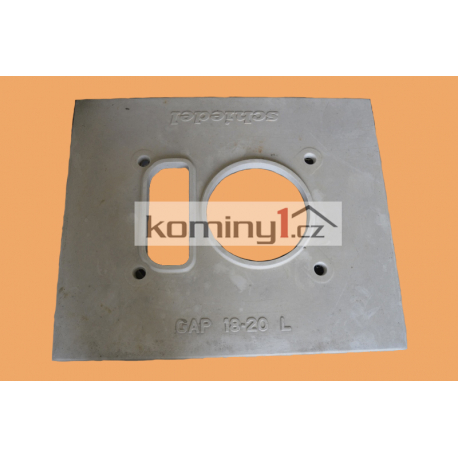 Komínová deska pro jedno komín s VO 180-200 + připev. souprava
