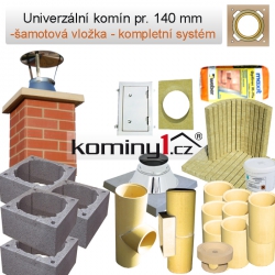Univerzální komín CJ Blok pr. 140/90,  výška 12,24 m
