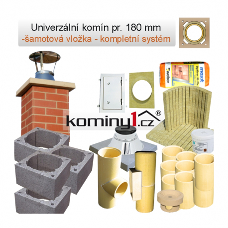 Univerzální komín CJ Blok pr. 180/90,  výška 4,08 m