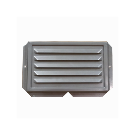 Mřížka zadního odvětrávání - stříbrná